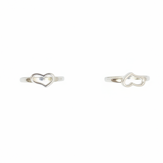 92.5 Silver Heart Toerings