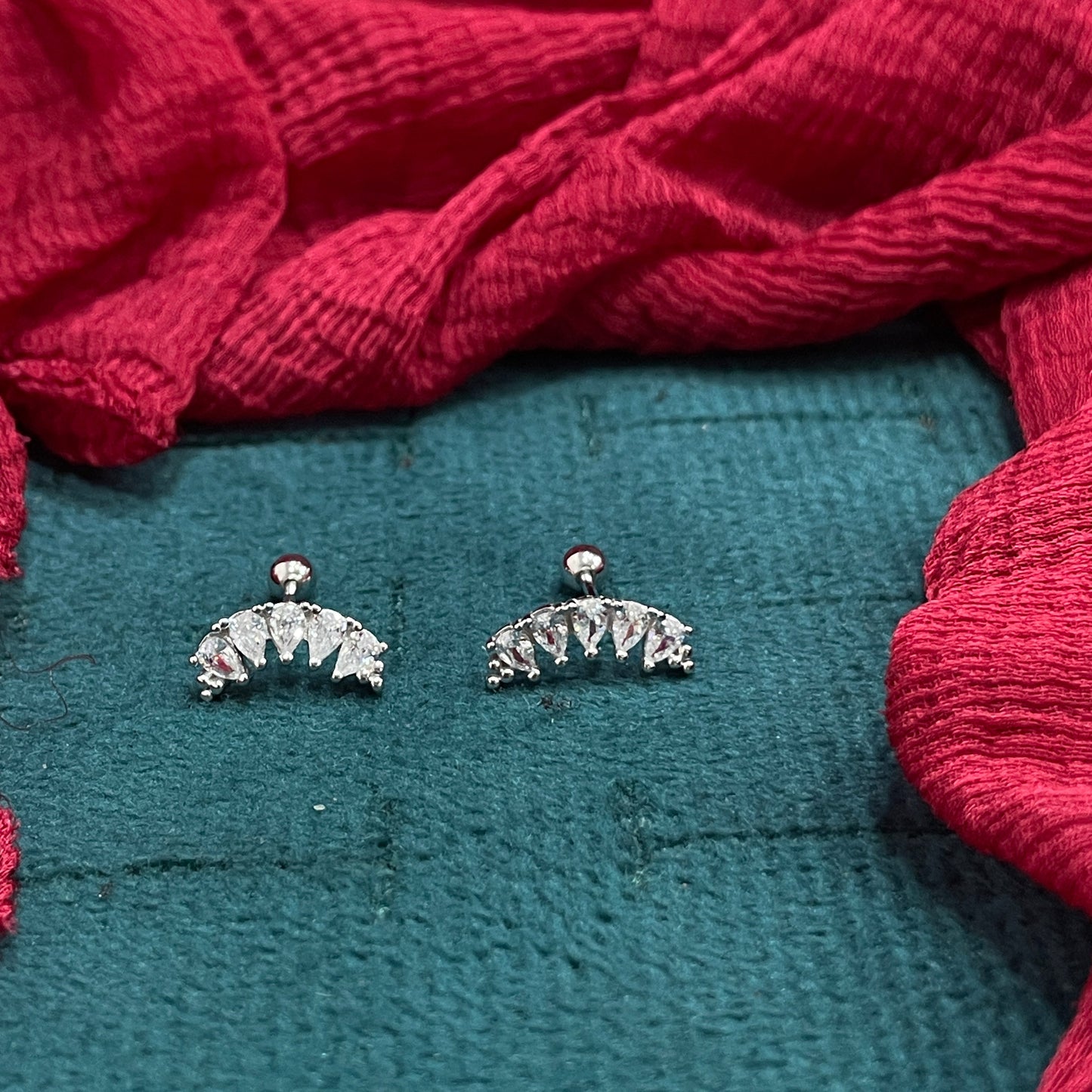 925 Silver Helix Studs - Ball back