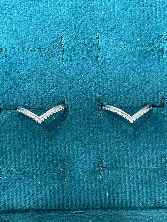 92.5 Silver V Toe Rings | Stylish Elegant Design | Foot Jewellery