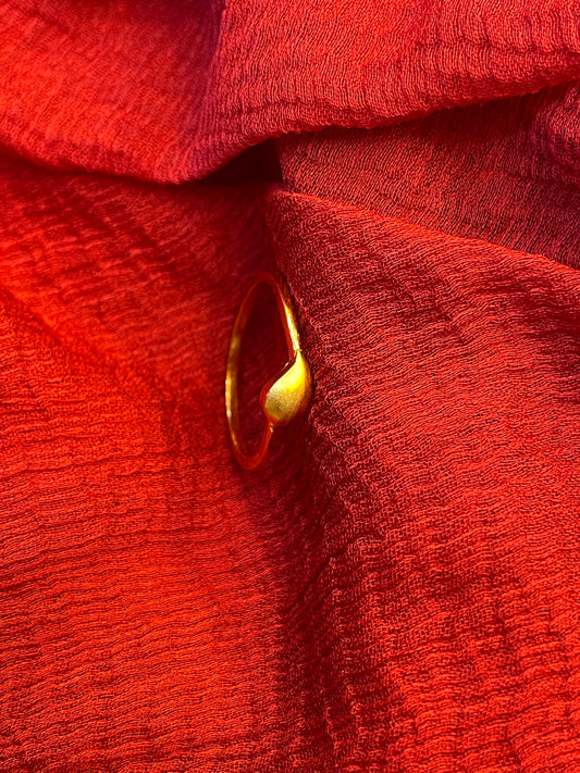 Gold Plated Silver Minimal Ring