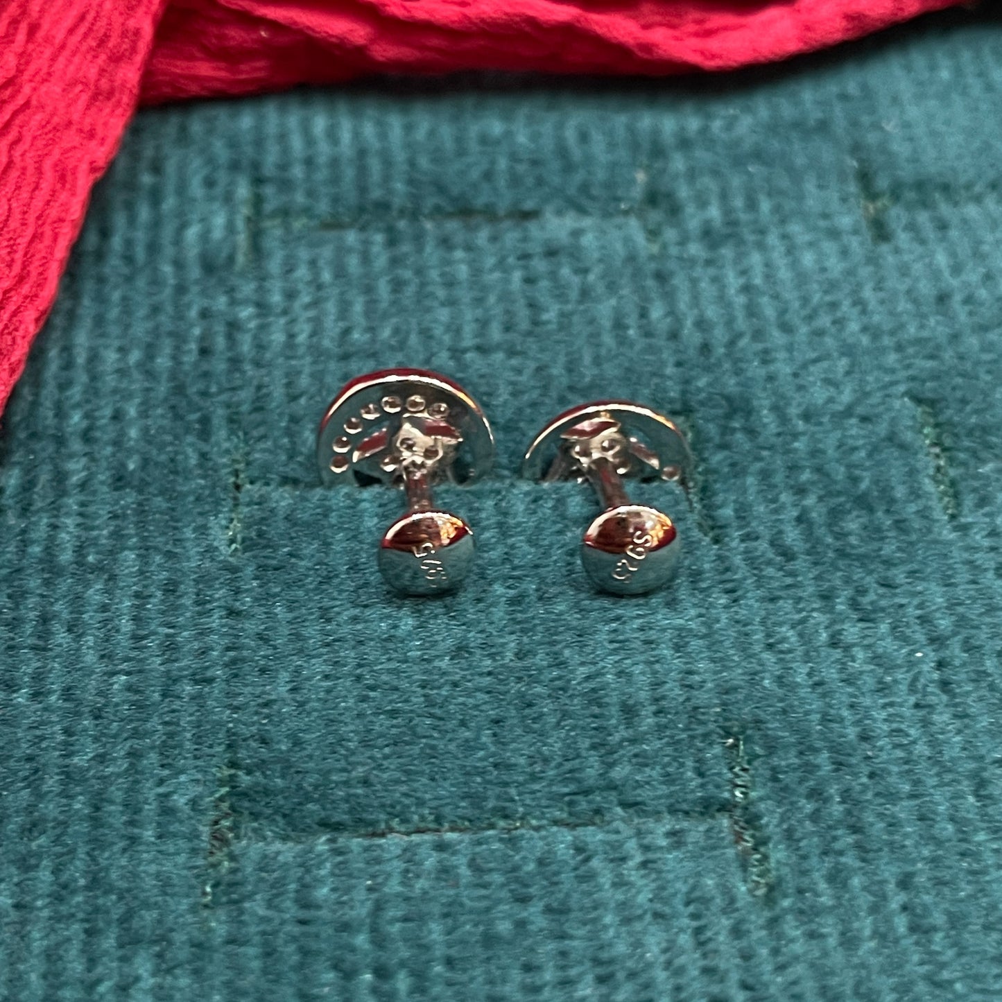 925 Silver Starry Moon Studs