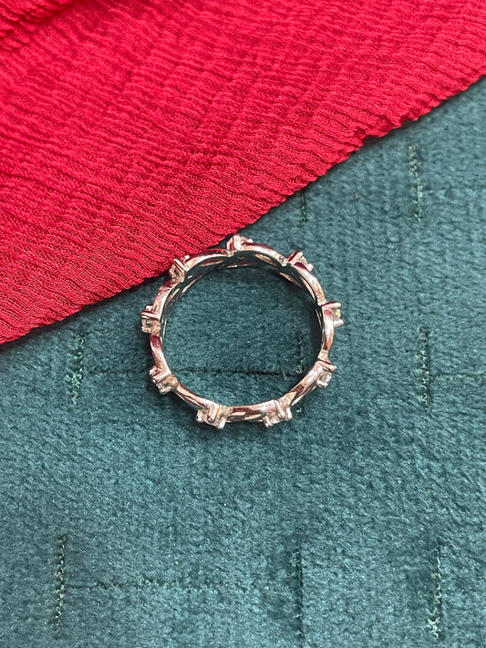 92.5 Silver Leaf Ring for Women Size 11 | Stylish Organic Motif | Elegant Fashion Jewellery