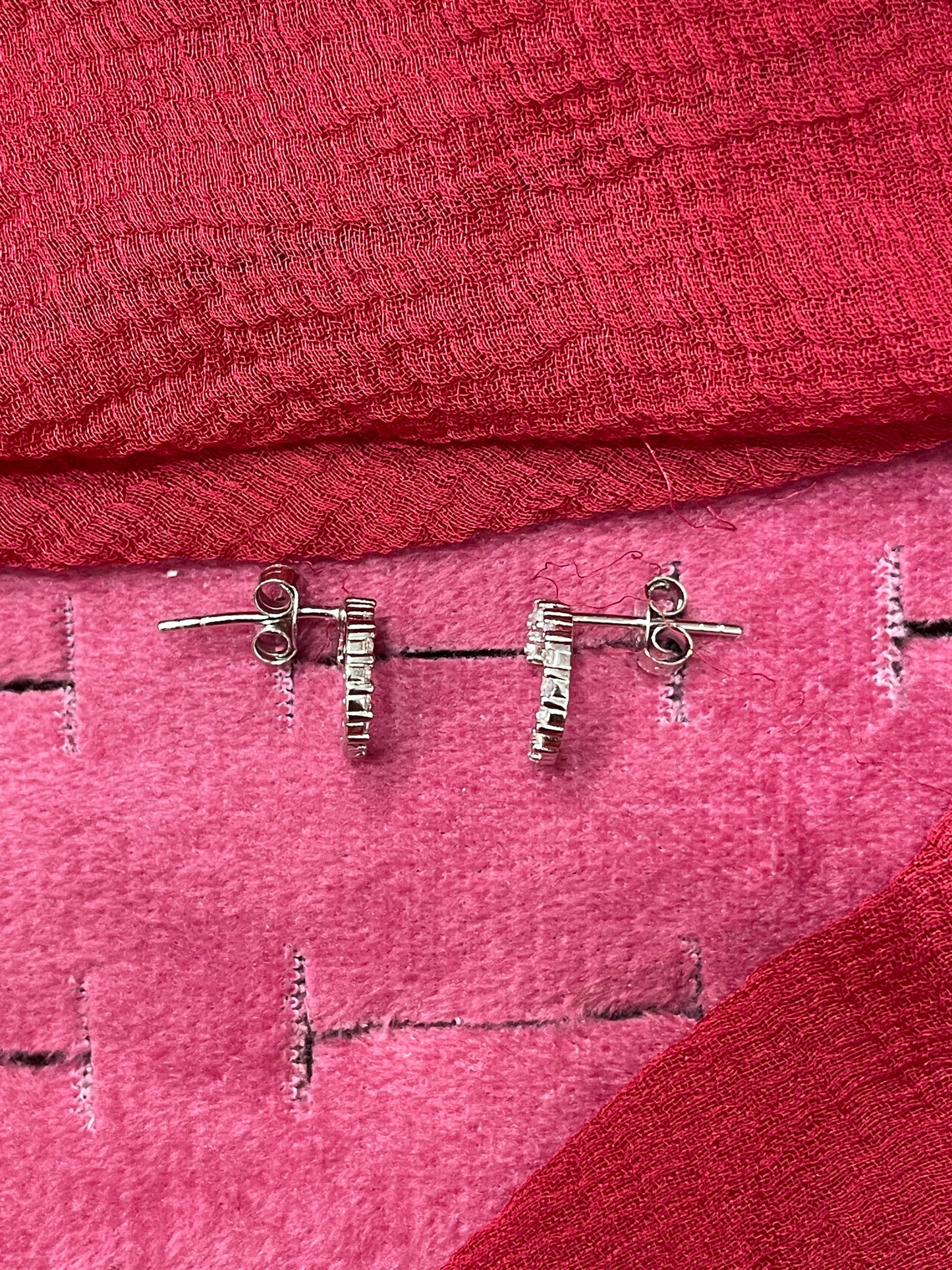 92.5 Silver Half Moon Studs | Stylish Celestial Design | Jewellery