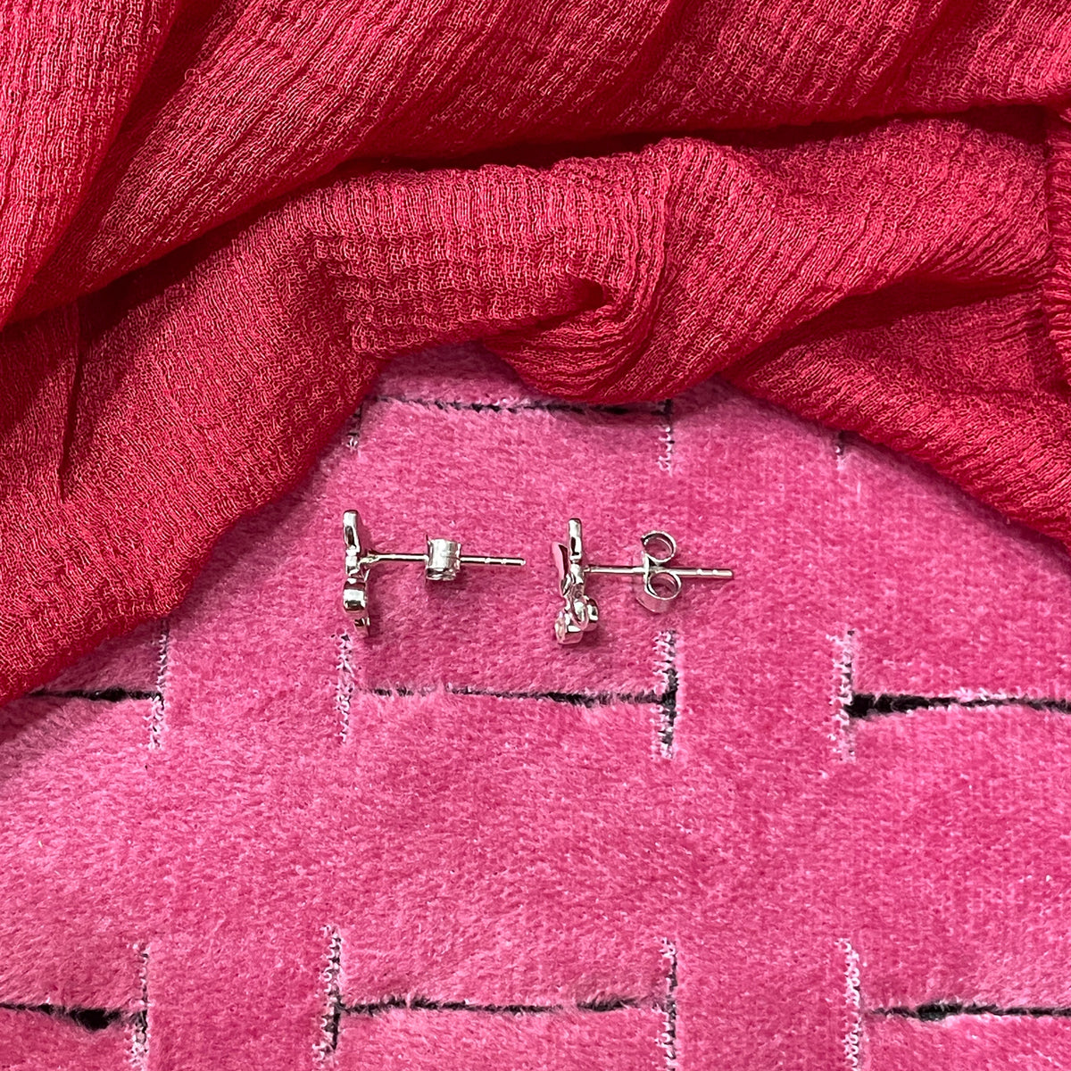 92.5 Silver Butterfly Stud Earrings | Stylish Nature Inspired Design | Jewellery pair