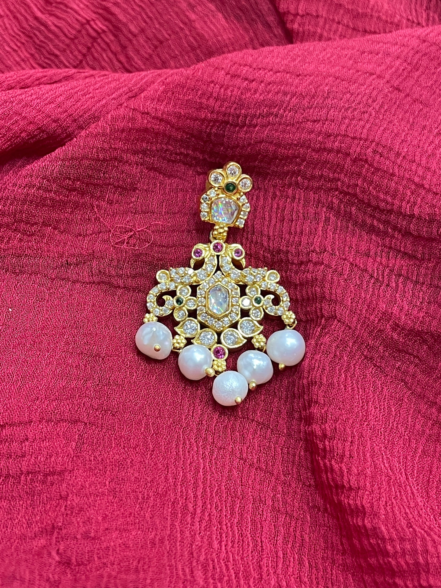 92.5 Silver Gold Plated White Stone Earrings for Women | Stylish Elegant Design | Premium Jewellery