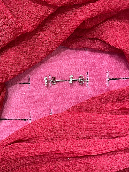 92.5 Silver Floral Stud Earrings | Classy Elegant Design | Jewellery