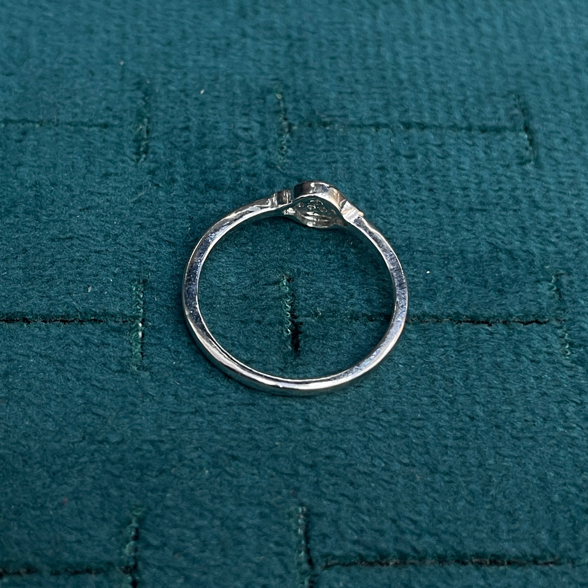 92.5 Sterling Silver Pave CZ Saturn Planet Finger Ring for Women