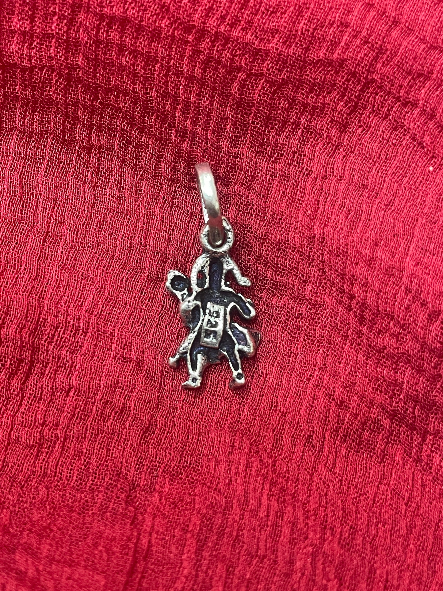 92.5 Silver Oxidised Hanuman Pendant for Men & Women | Bajrangbali Spiritual Design | Daily Wear Jewellery