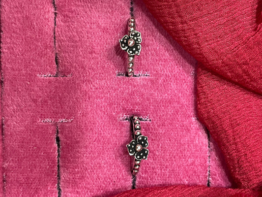 92.5 Silver Oxidised Toe Rings | Classy Unique Vintage Design | Jewellery