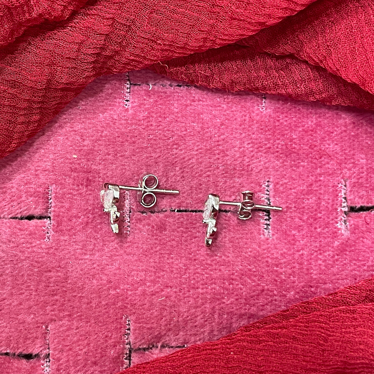 92.5 Silver Rose Stud Earrings | Classy Premium Floral Design | Jewellery pair