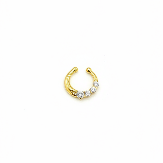 92.5 Silver Gold Plated Elite Septum