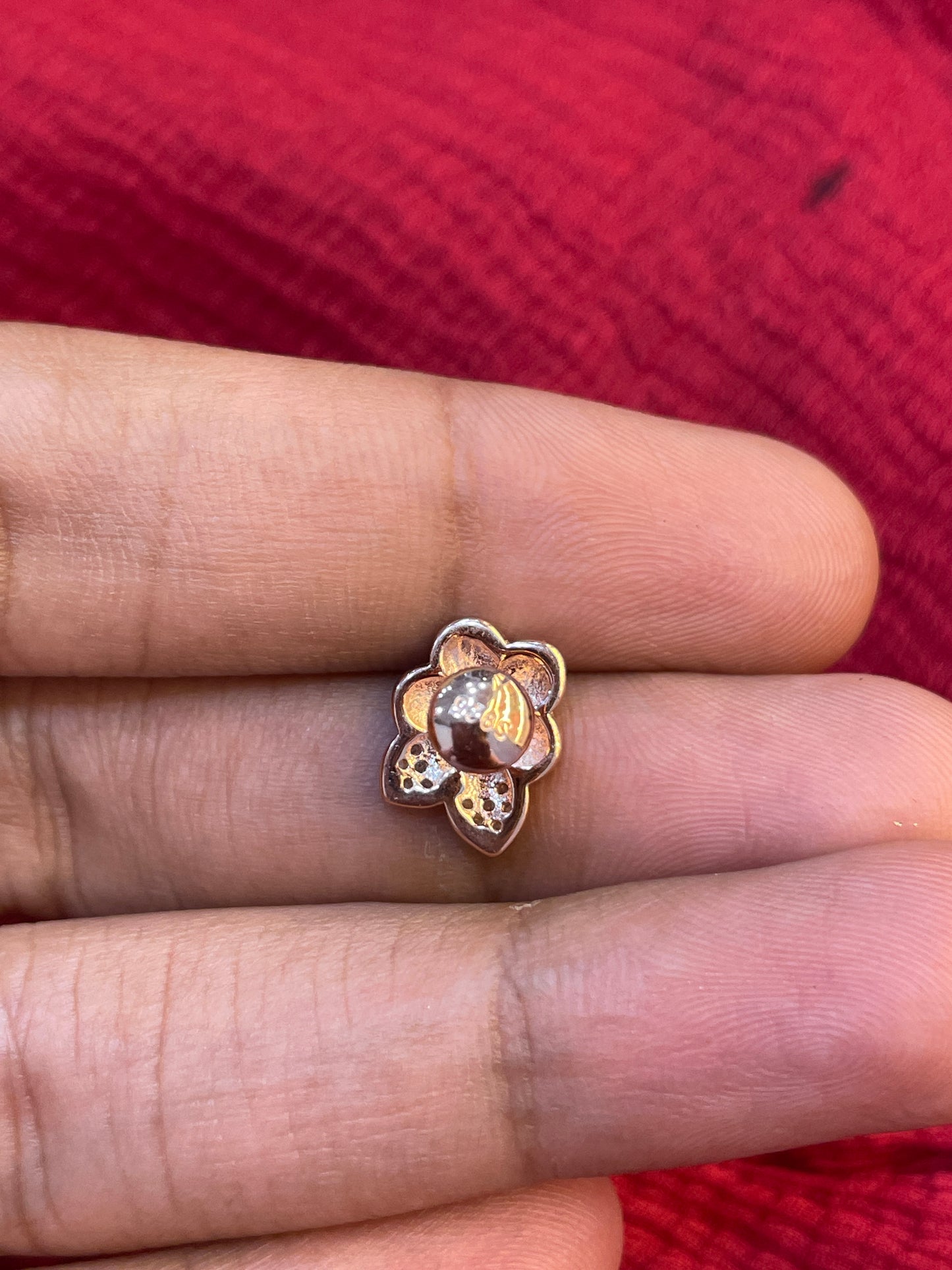 92.5 Silver Rose Gold Plated Minimal Stud Earrings for Women | Elegant Modern Design | Stylish Jewellery