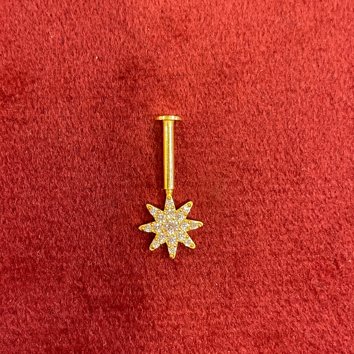 92.5 Silver Star Shaped Bugadi | (pair) Trendy Elegant Design | Jewellery