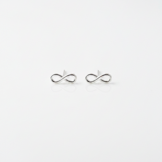 92.5 Silver Infinity Earrings for Women | Stylish Forever Design | Elegant Daily Wear Jewellery