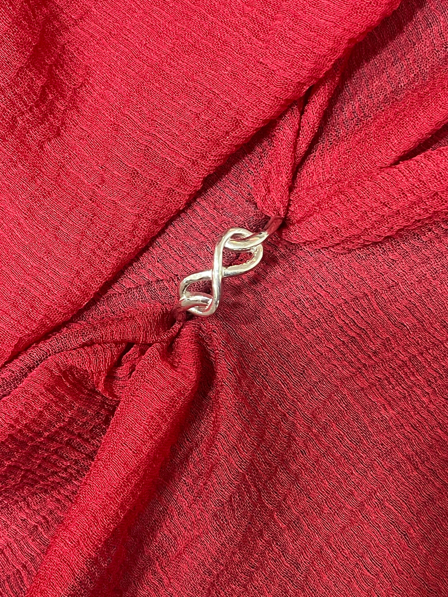 92.5 silver stylish infinity ring size 12