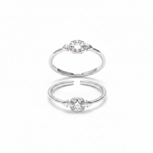 92.5 Sterling Silver Classy Toe Rings for Women | Refined Elegant Design