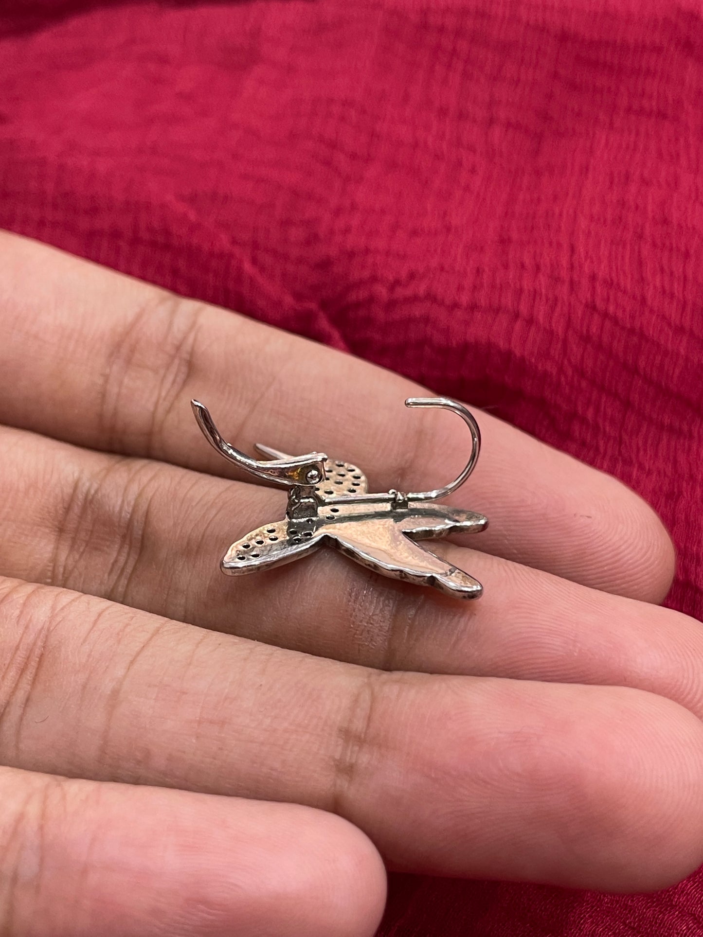 92.5 Silver Hummingbird Earrings for Women | Nature-Inspired Stylish Design | Elegant Jewellery