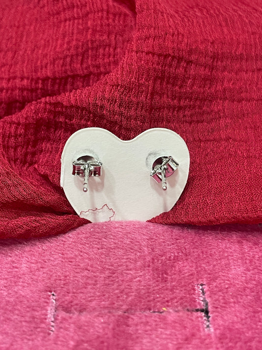 92.5 Silver Classy Stud Earrings | Simple Elegant Finish | Jewellery