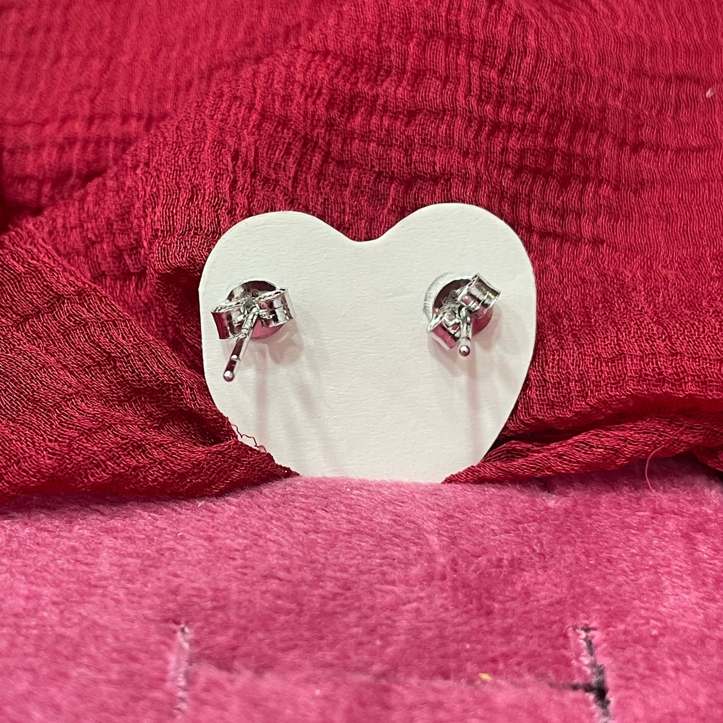 92.5 Silver Rhombus Shape Studs | Stylish Geometric Design | Jewellery