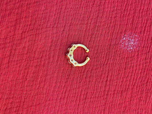 92.5 silver gold plated stylish classy septum