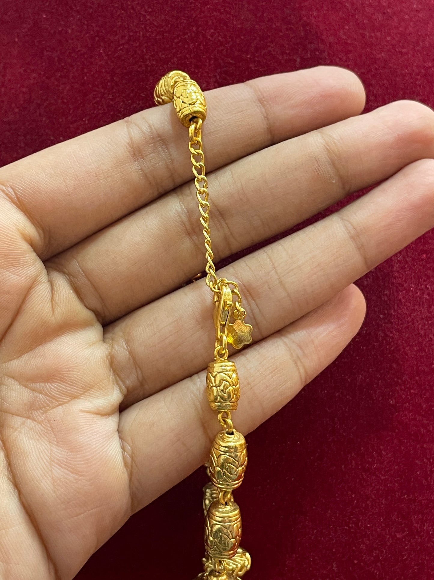 92.5 Silver Gold Plated Lakshmi Devi Haram for Women | Traditional Temple Design | Bridal Jewellery