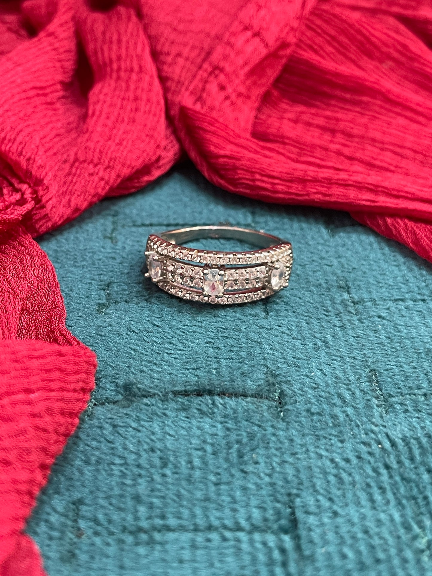 92.5 Silver Stylish Classy Ring for Women Size 17 | Elegant Premium Design | Modern Jewellery