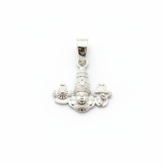 92.5 Sterling Silver Lord Venkateswara Face Pendant