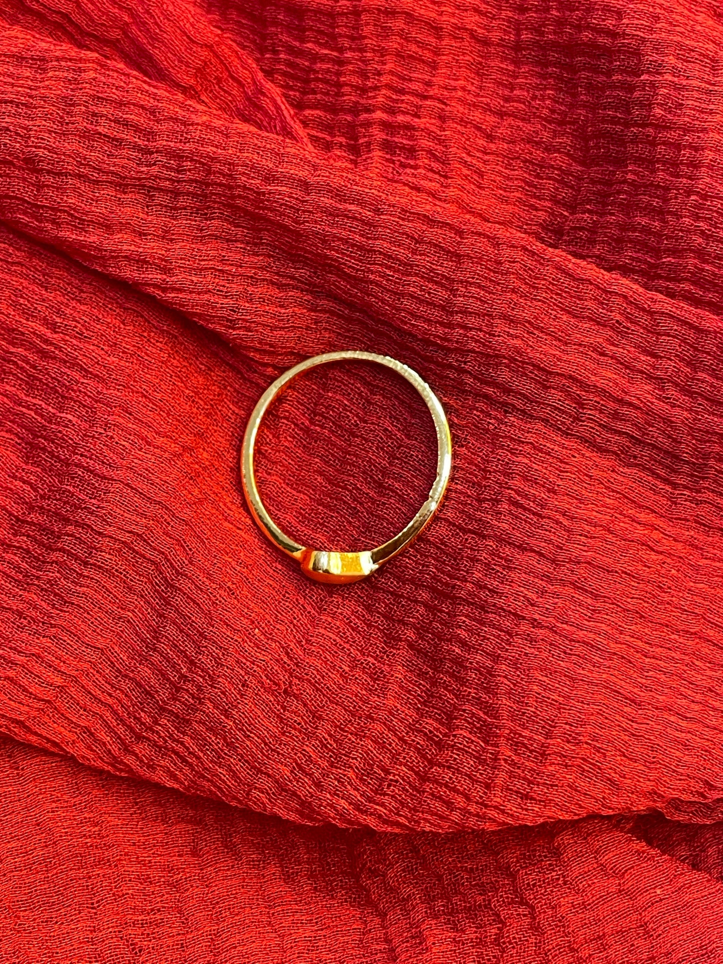 Gold Plated Silver Minimal Ring