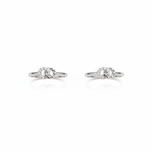 925 Silver Loop Toe Rings