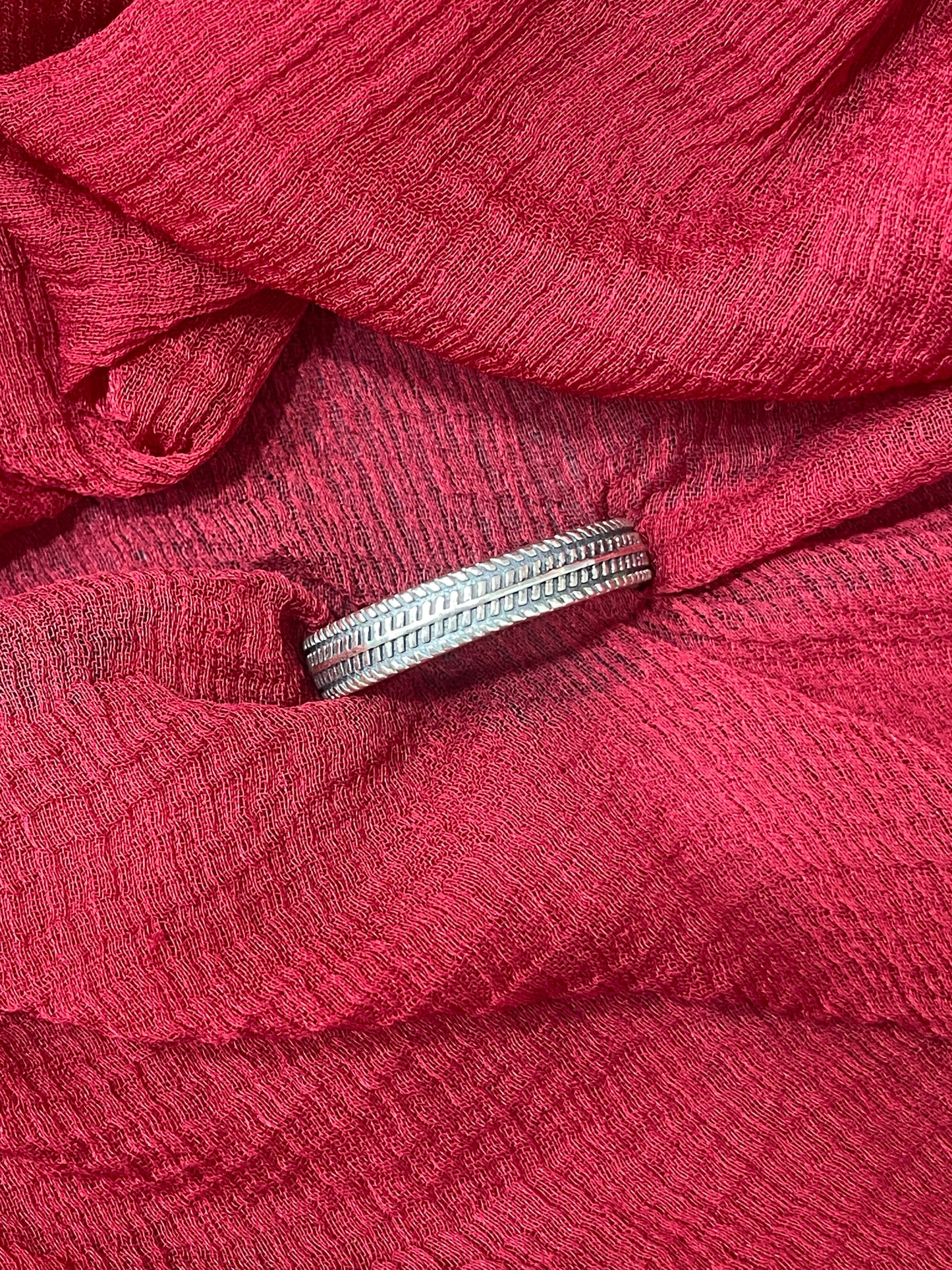 92.5 silver classy ring size 24
