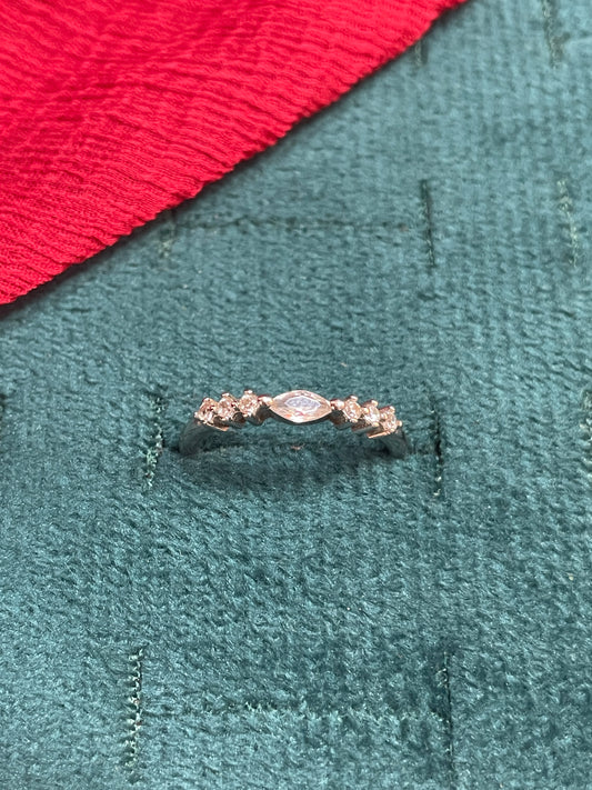 92.5 Silver Minimal Ring for Women Size 8 | Stylish Clean Finish | Elegant Fashion Jewellery