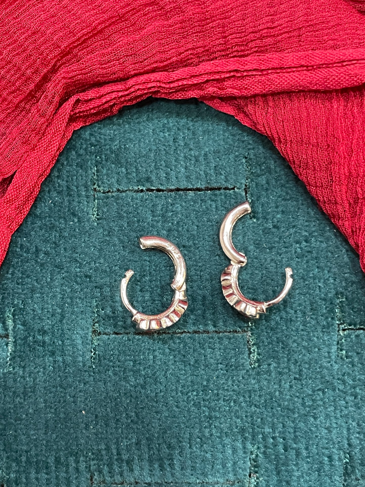 925 Silver Butterfly Hoops