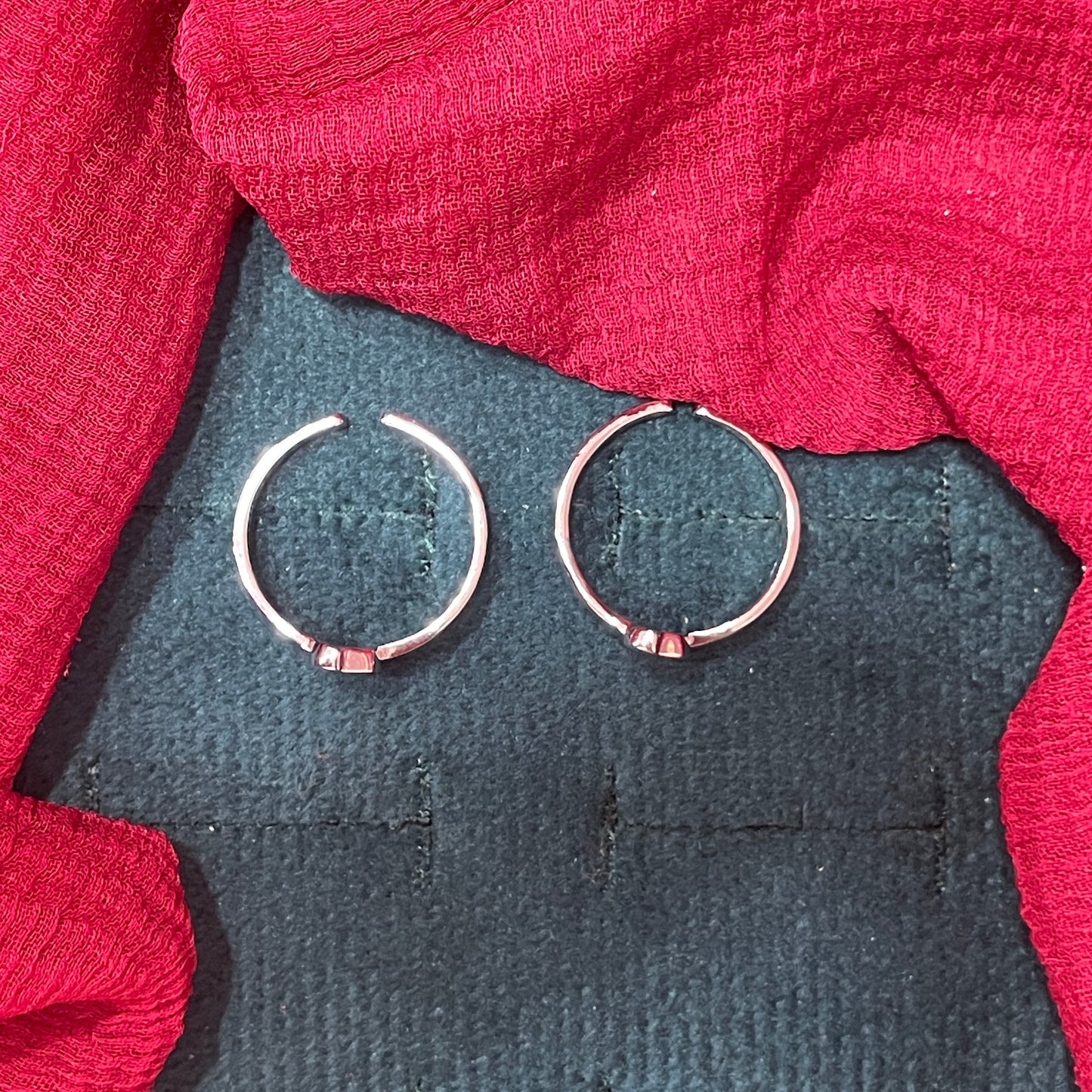 92.5 Sterling Silver Leaf Motif Toe Rings for Women | Polished Open Band Toe Ring Pair