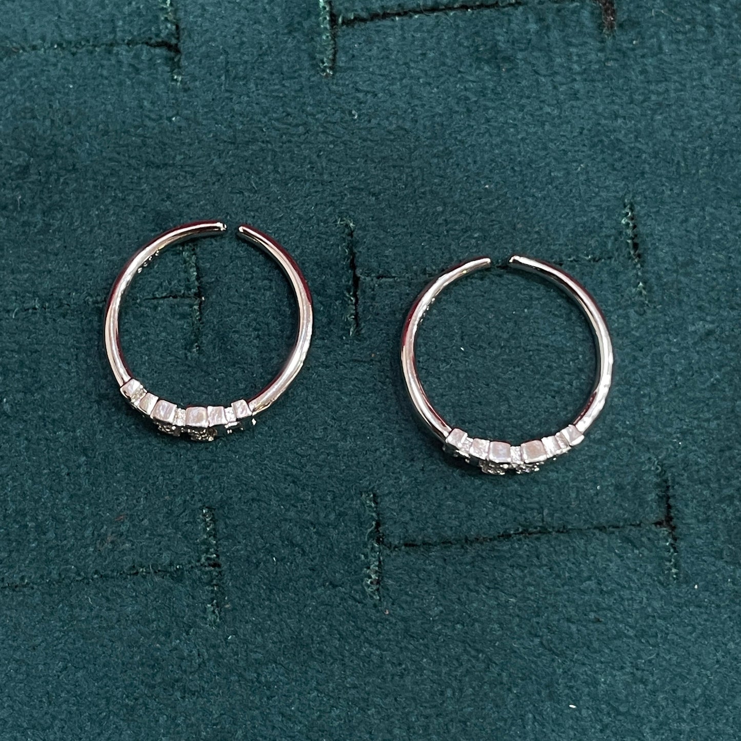 925 Silver Triple H Toe rings