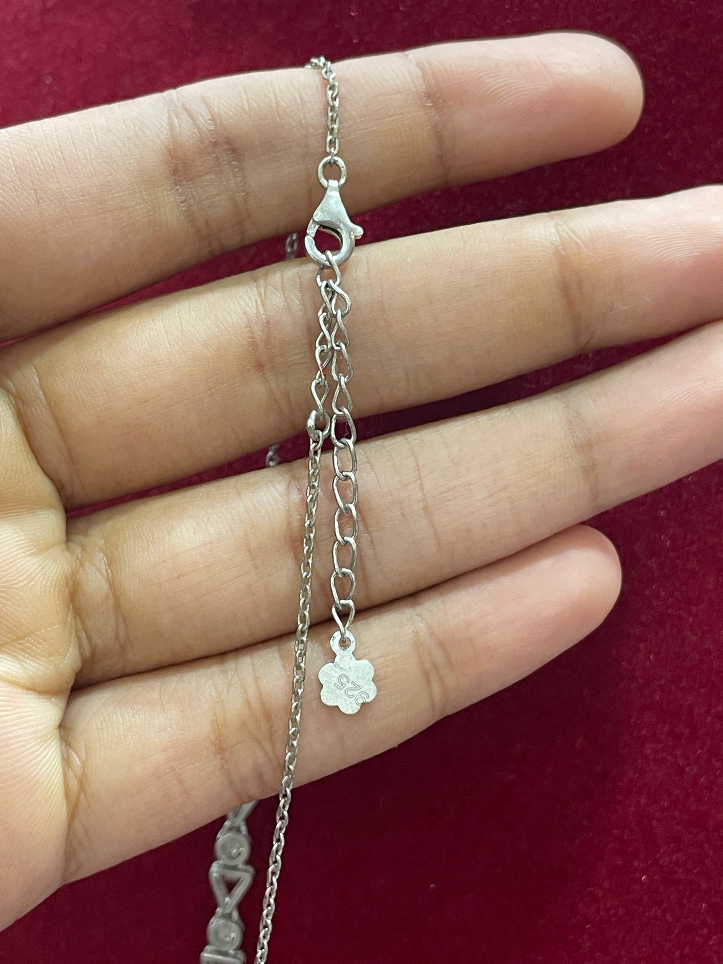 92.5 Silver Stylish Necklace for Women 19 Inches | Elegant Contemporary Design | Daily Wear Jewellery