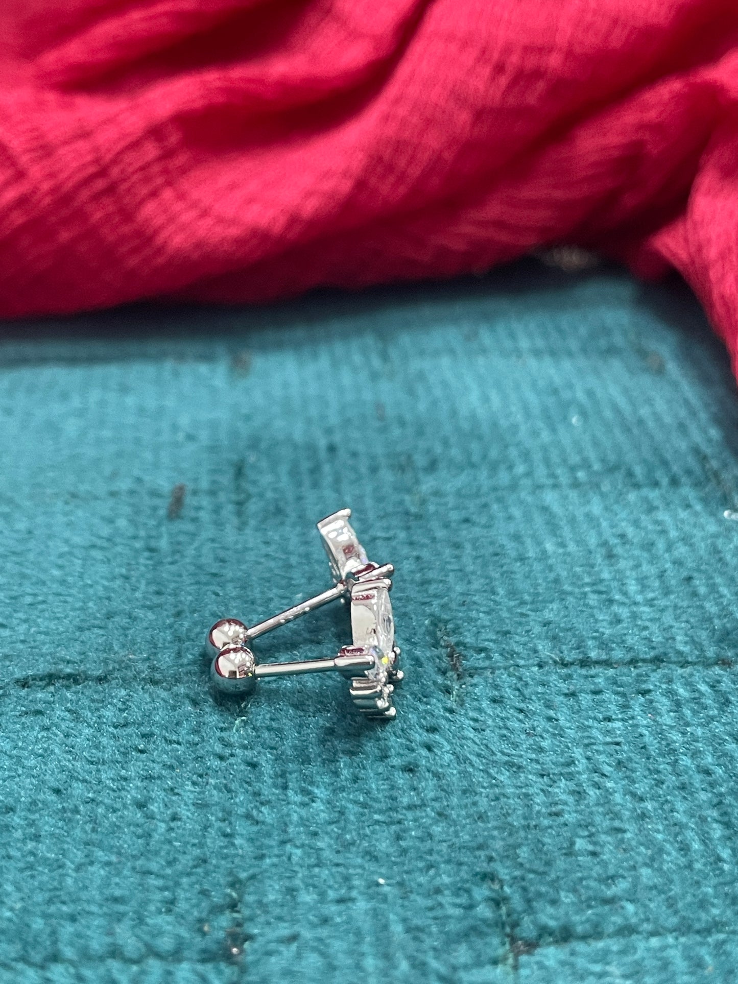 925 Silver Butterfly Studs - Ball back