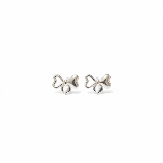 92.5 Silver Bow Earrings for Women | Stylish Cute Design | Elegant Trend Jewellery