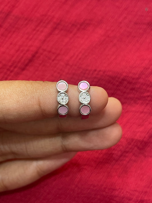 92.5 Silver Sleek Bali Earrings for Women | Minimal Hoop Style | Modern Jewellery