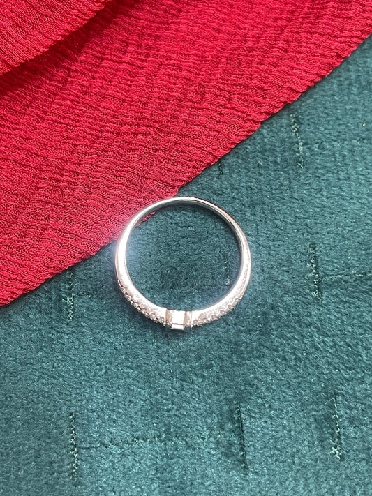 92.5 Silver Minimal Ring for Women Size 12 | Stylish Sleek Finish | Elegant Fashion Jewellery
