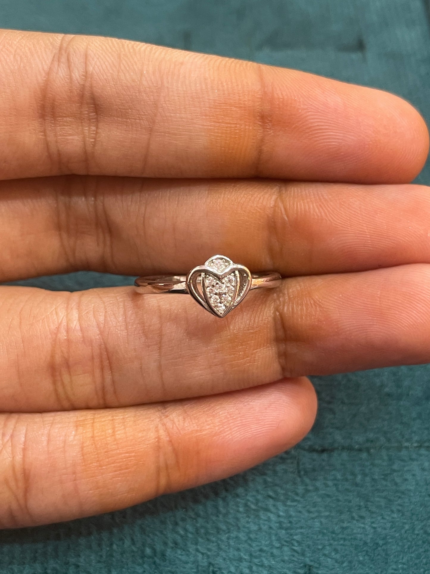 92.5 Silver Classy Heart Ring for Women Size 10 | Stylish Refined Love Design | Elegant Gift Jewellery