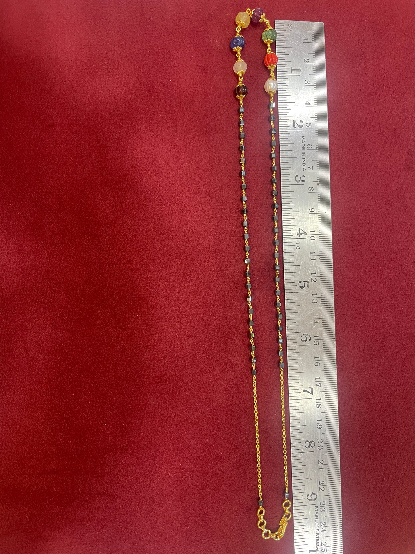 Black bead chains 18 inch