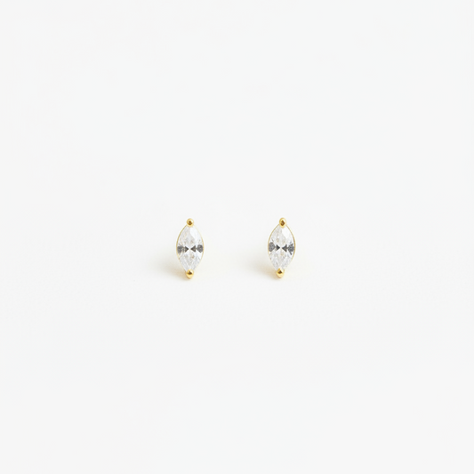 925 silver gold plated drop studs