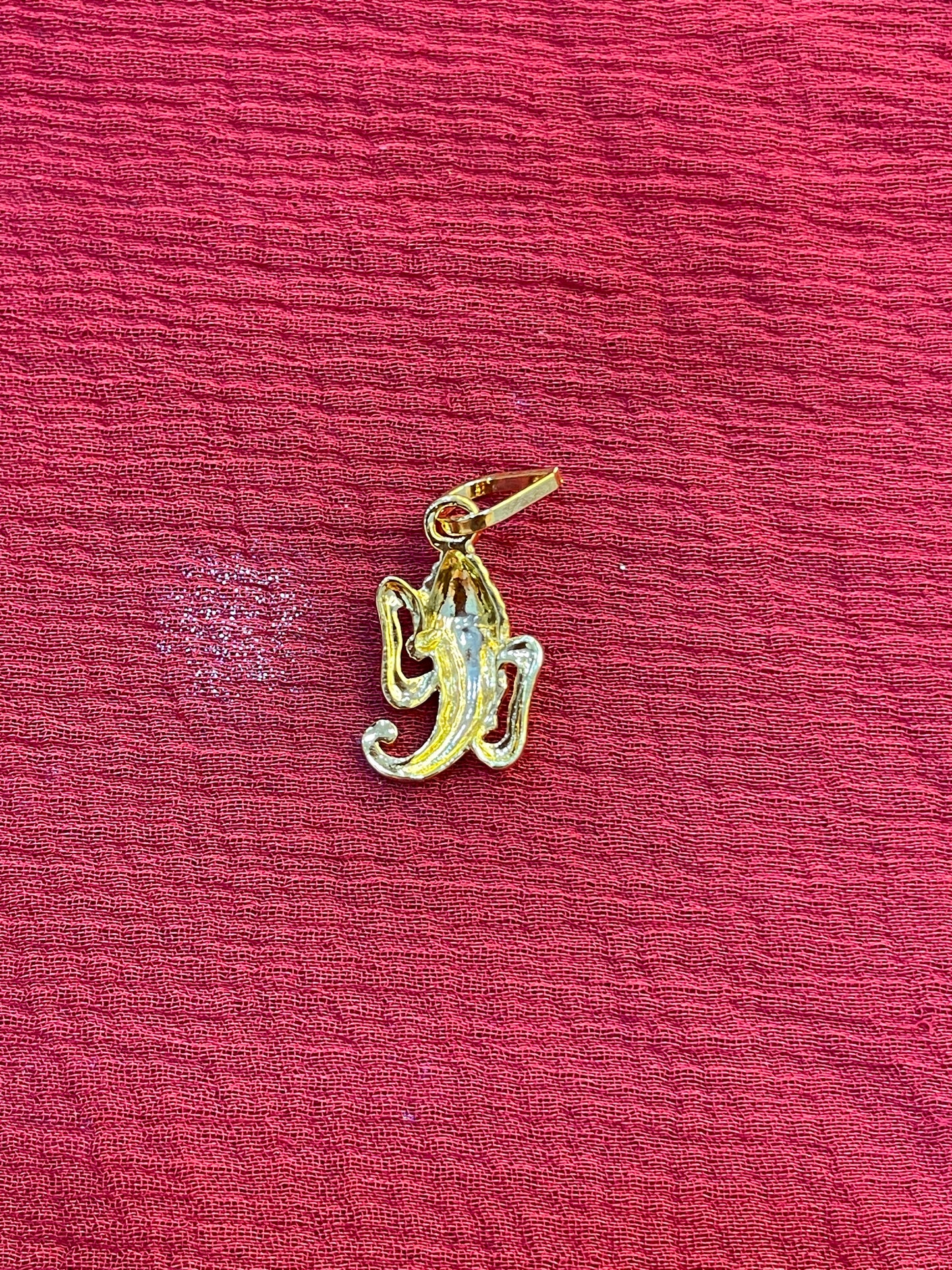 92.5 silver gold plated Ganesha pendant