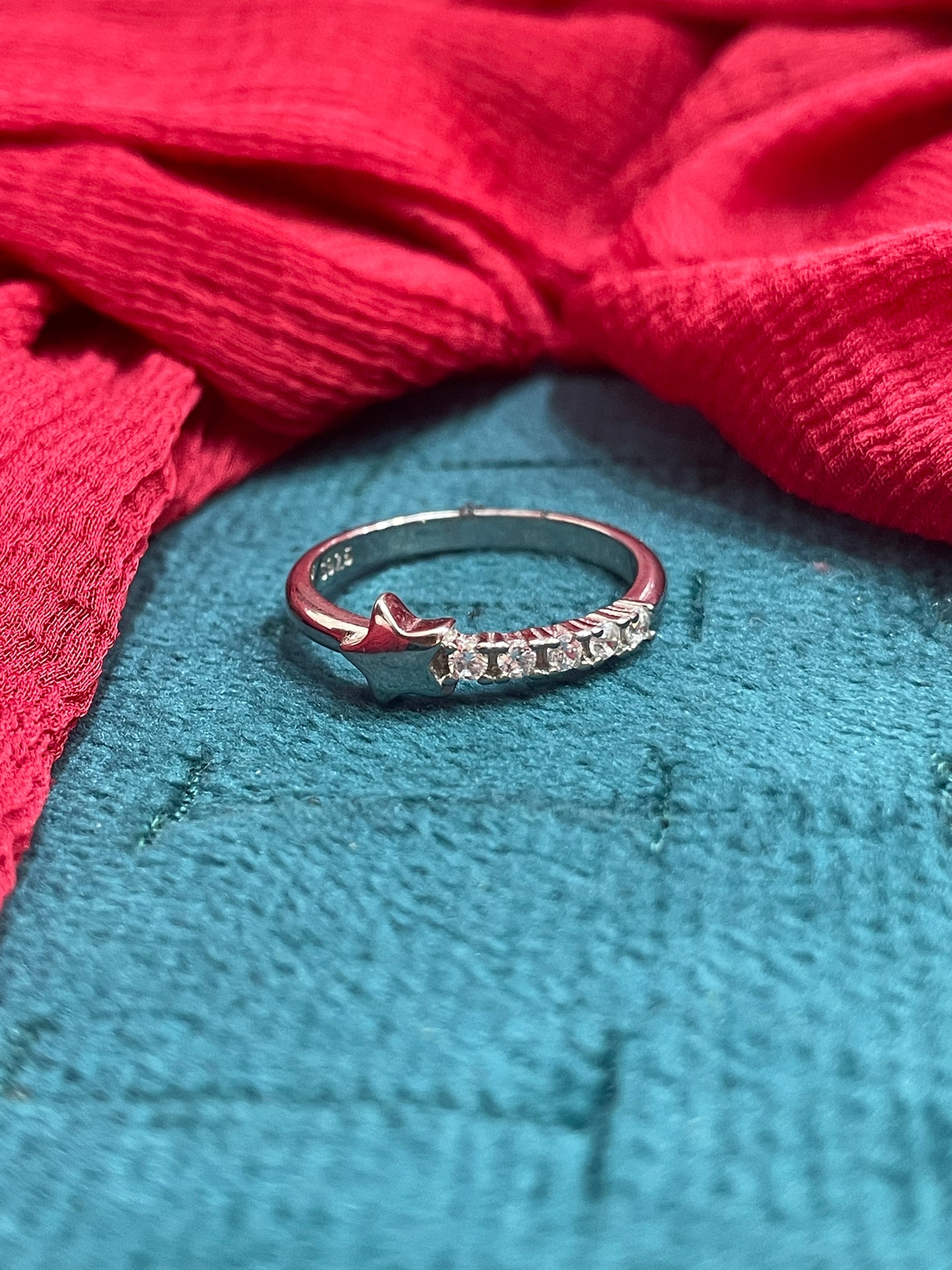 92.5 Silver Star Ring for Women Size 17 | Stylish Celestial Design | Elegant Fashion Jewellery