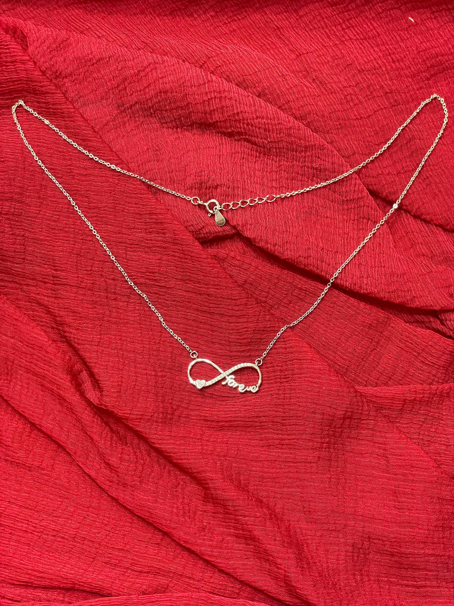 92.5 Silver Infinity Forever Chain 18.5 Inches | Classy Premium Elegant Design | Jewellery