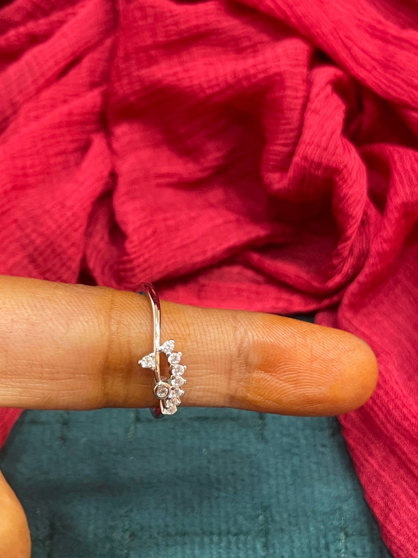 92.5 Silver Minimal Ring Size 11