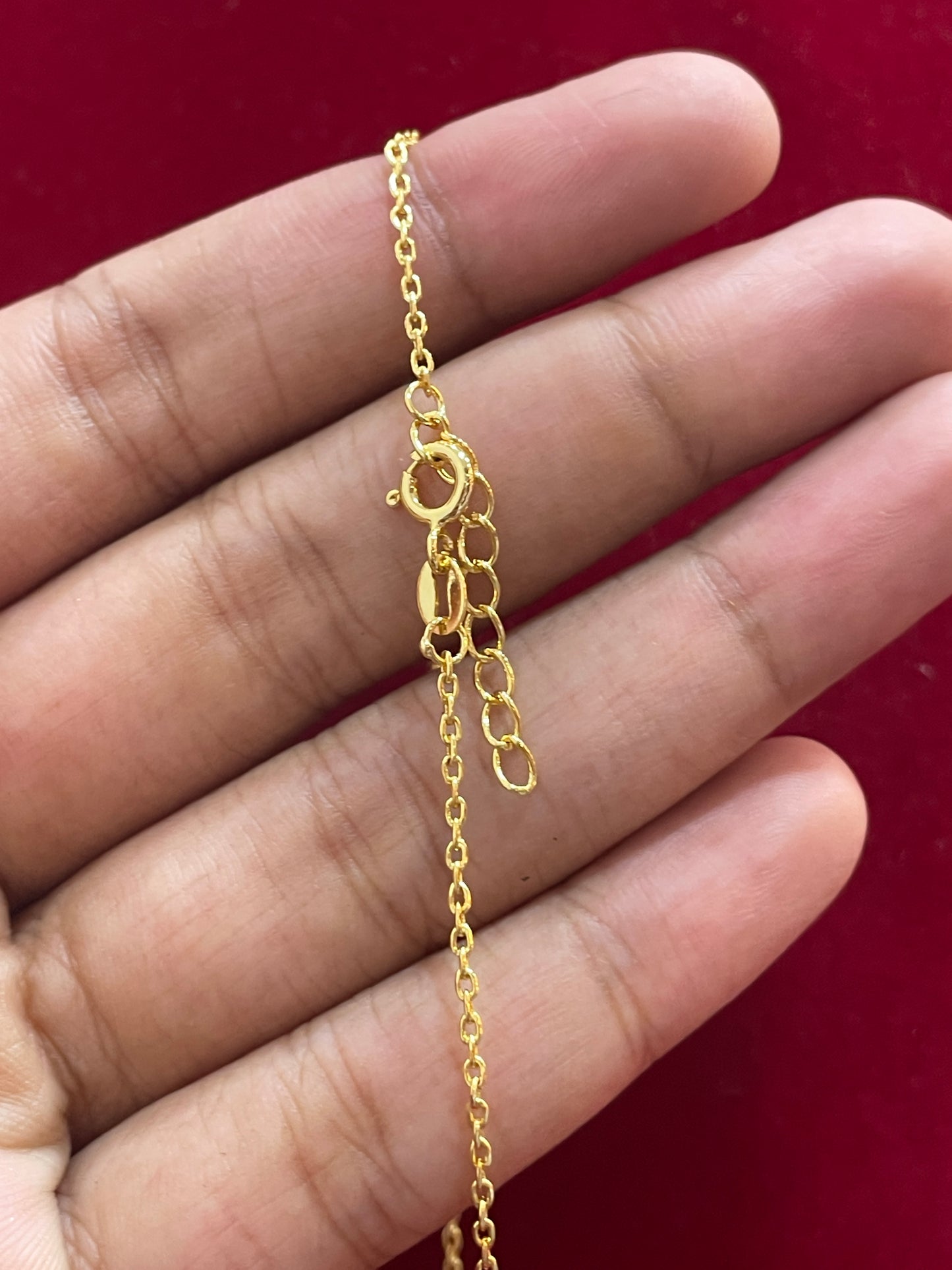 92.5 Silver Gold Plated White Stone Black Bead Chain for Women 19 Inches | Elegant Stylish Design | Traditional Jewellery