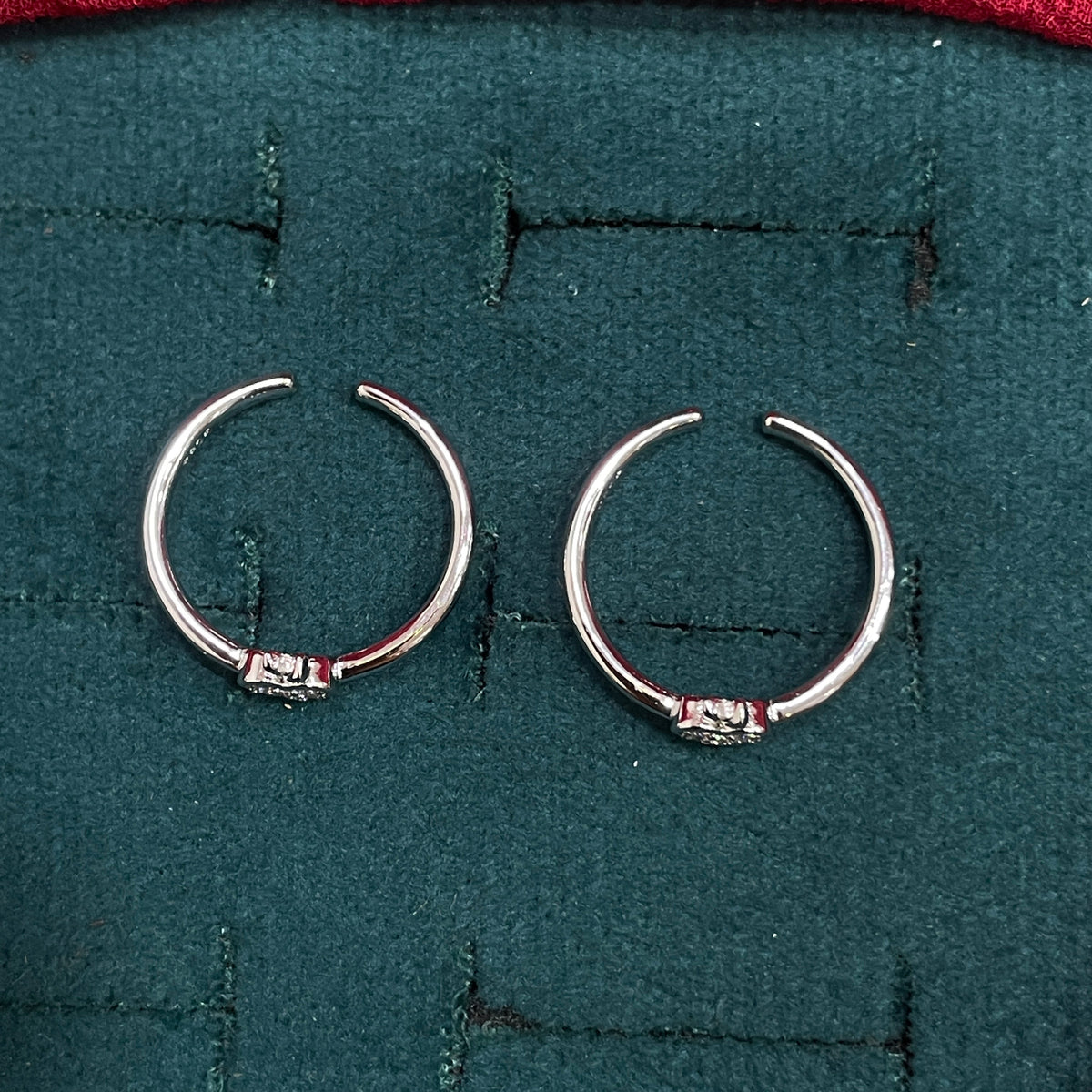925 Silver Apple Toe rings