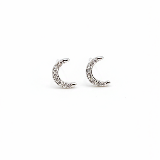 925 Silver Curve Studs- Ball back