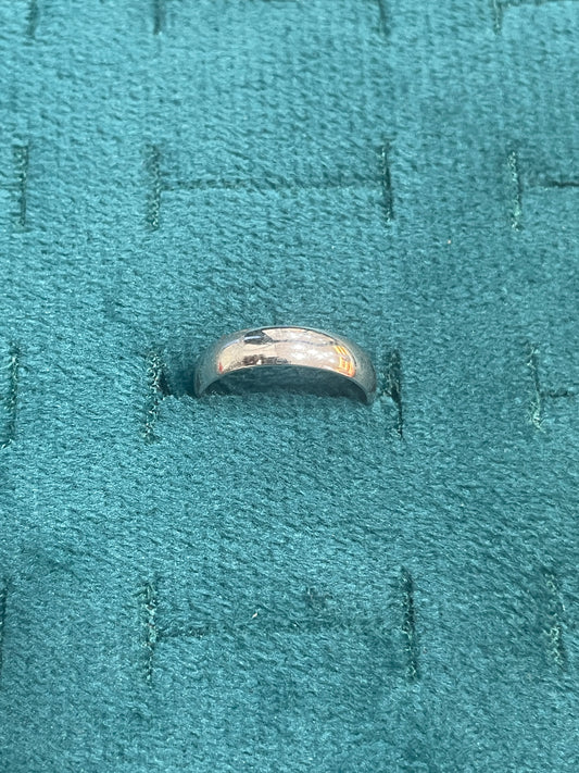 92.5 Silver Plain Men’s Ring Size 7 | Stylish Minimal Finish | Elegant Jewellery